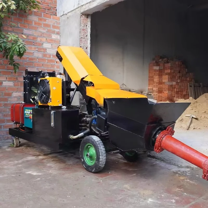 مضخات الخط مضخة الخرسانة مضخة آلات الخرسانة مقطورة كهربائية