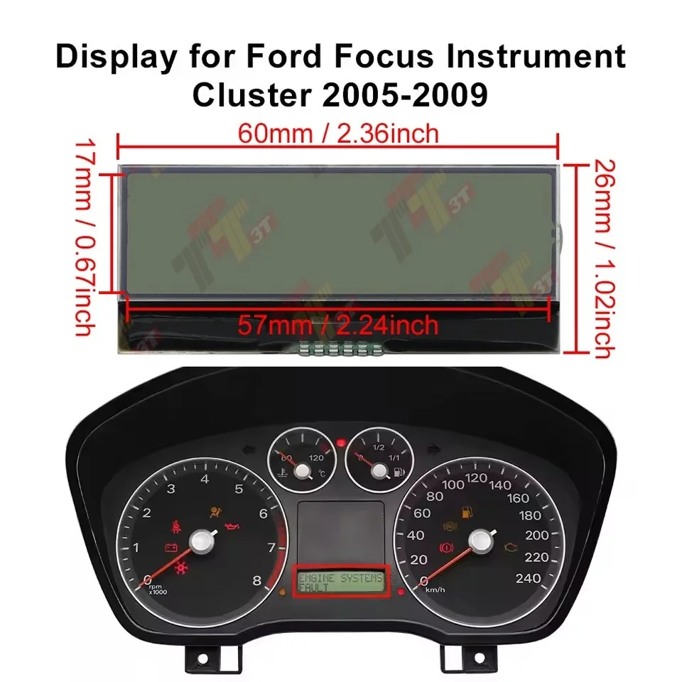 

Dashboard LCD Display for Ford Focus Instrument Cluster 2005-2009