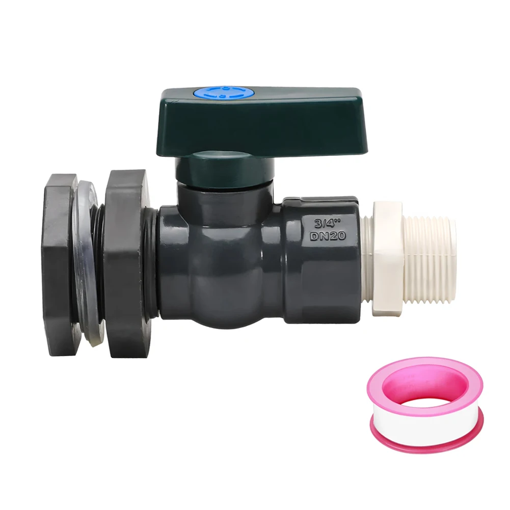 1 Set, PVC Water Barrel- Spigot Kit, Connector Drain Adapter With Inner Connection For Garden, Rain Barre, Garden Tool Supplies