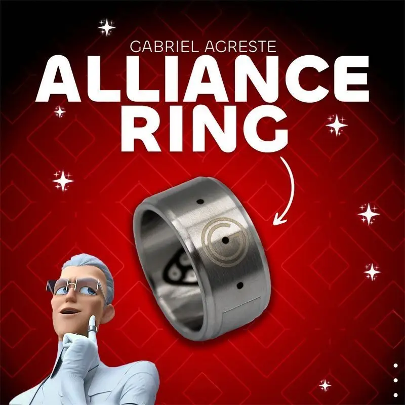 Fantasy Movie Ring Anime Surrounding Gabi Ring Fashionable Jewelry Index Finger Ring Circular Shape Minimalist Style