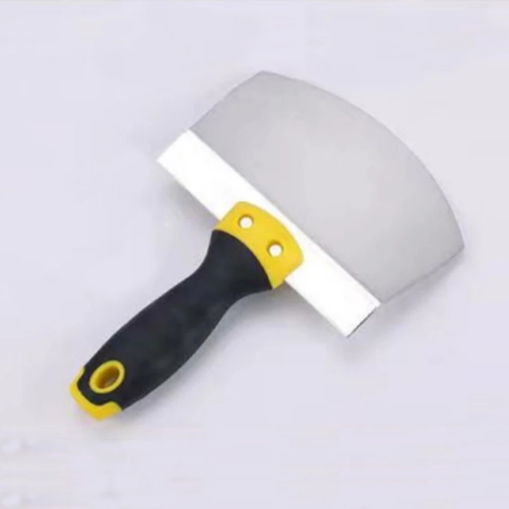 Stainless Steel Putty Knife Paint Tool Plaster Shovel Filling Spatula Wallpaper Paint Scraper Wall Curved Scraper Hand Tools