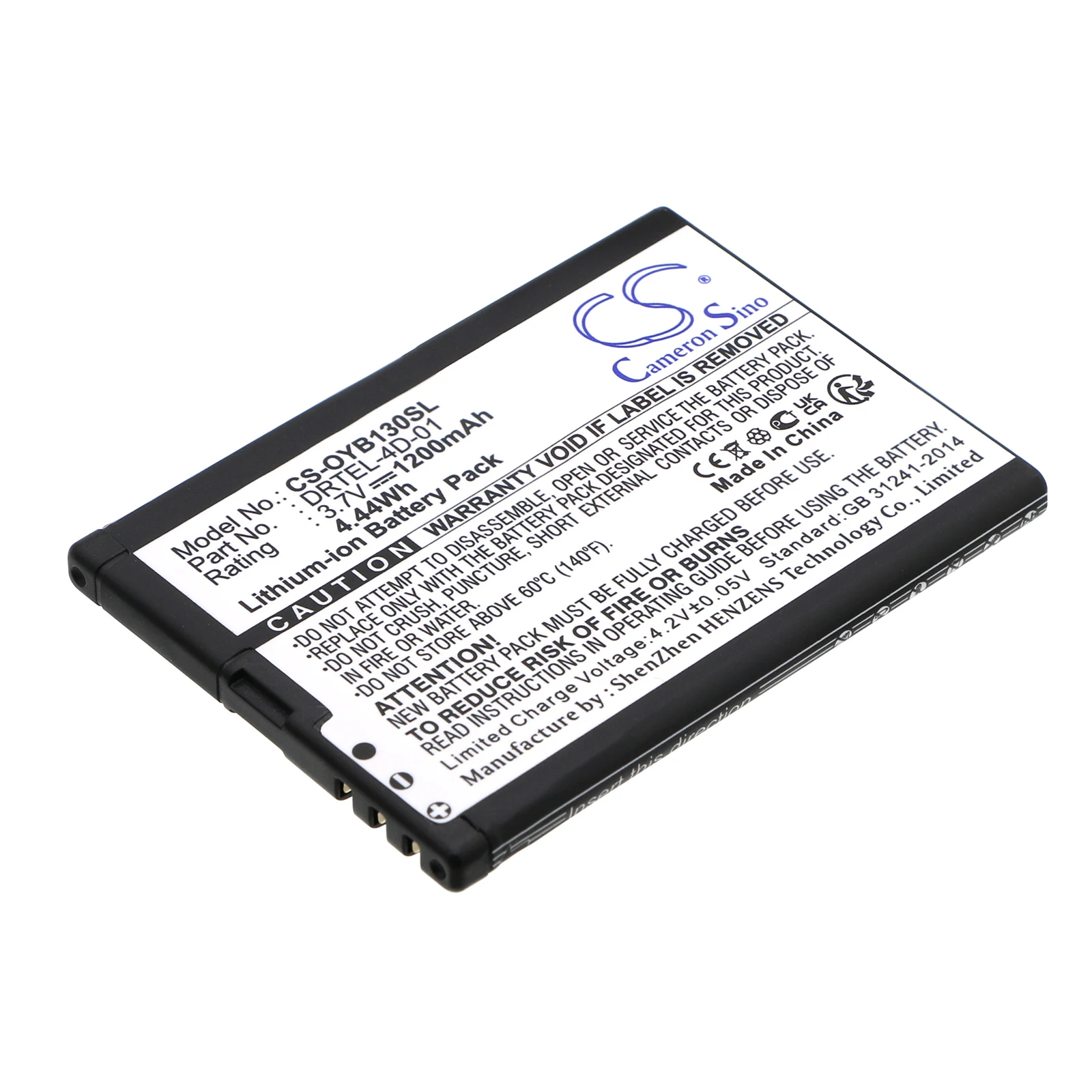 

Li-ion Mobile, SmartPhone Battery for Bea-fon, 3.7V, 1200mAh , Compatible Models: SL320, T850