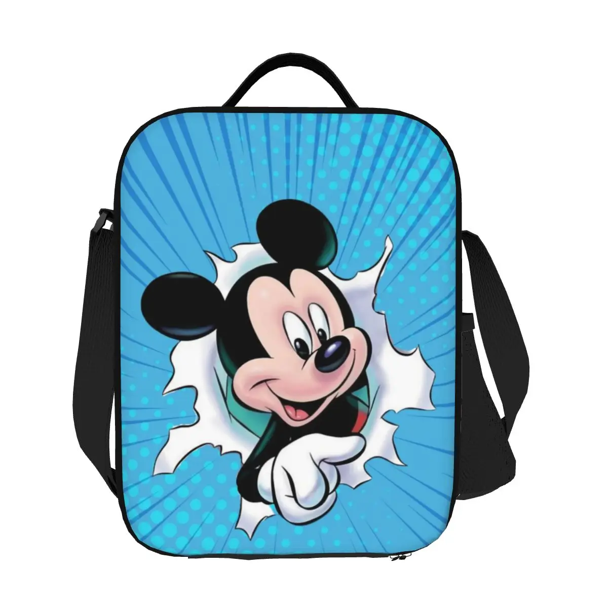 

Custom Minnie Mickey Mouse Cartoon Animation Insulated Lunch Tote Bag for Women Resuable Thermal Cooler Food Bento Box School