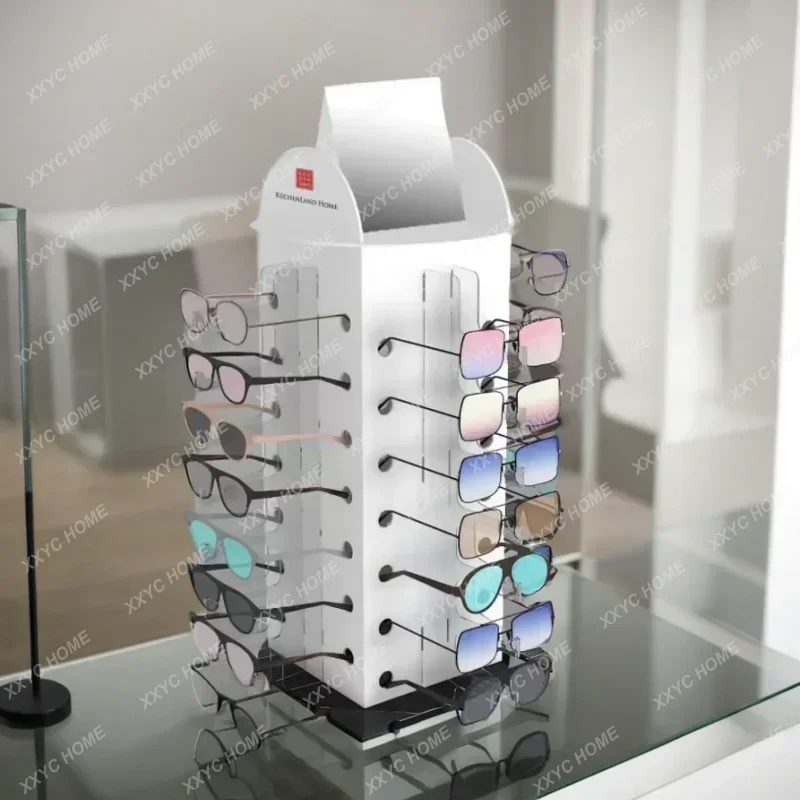 Vertical myopia mirror display stand, data cable display stand
