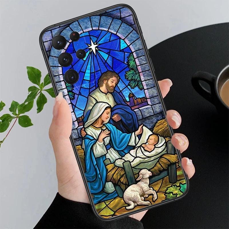 Jesus and Mother Mary Family Phone Case For Samsung A35 A55 A54 A15 A25 A05s A05 A22 A24 A52 A33 A34 M34 M14 M54 M23