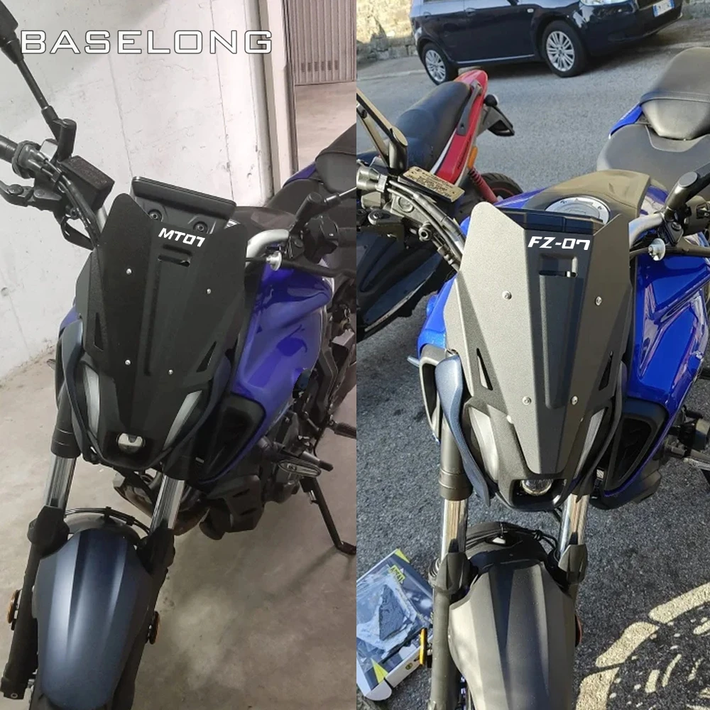 

Motorcycle FZ07 MT07 For Yamaha MT-07 FZ 07 Front Windshield Windscreen 2021 2022 2023 2024 FZ 07 MT 07 Wind Deflector