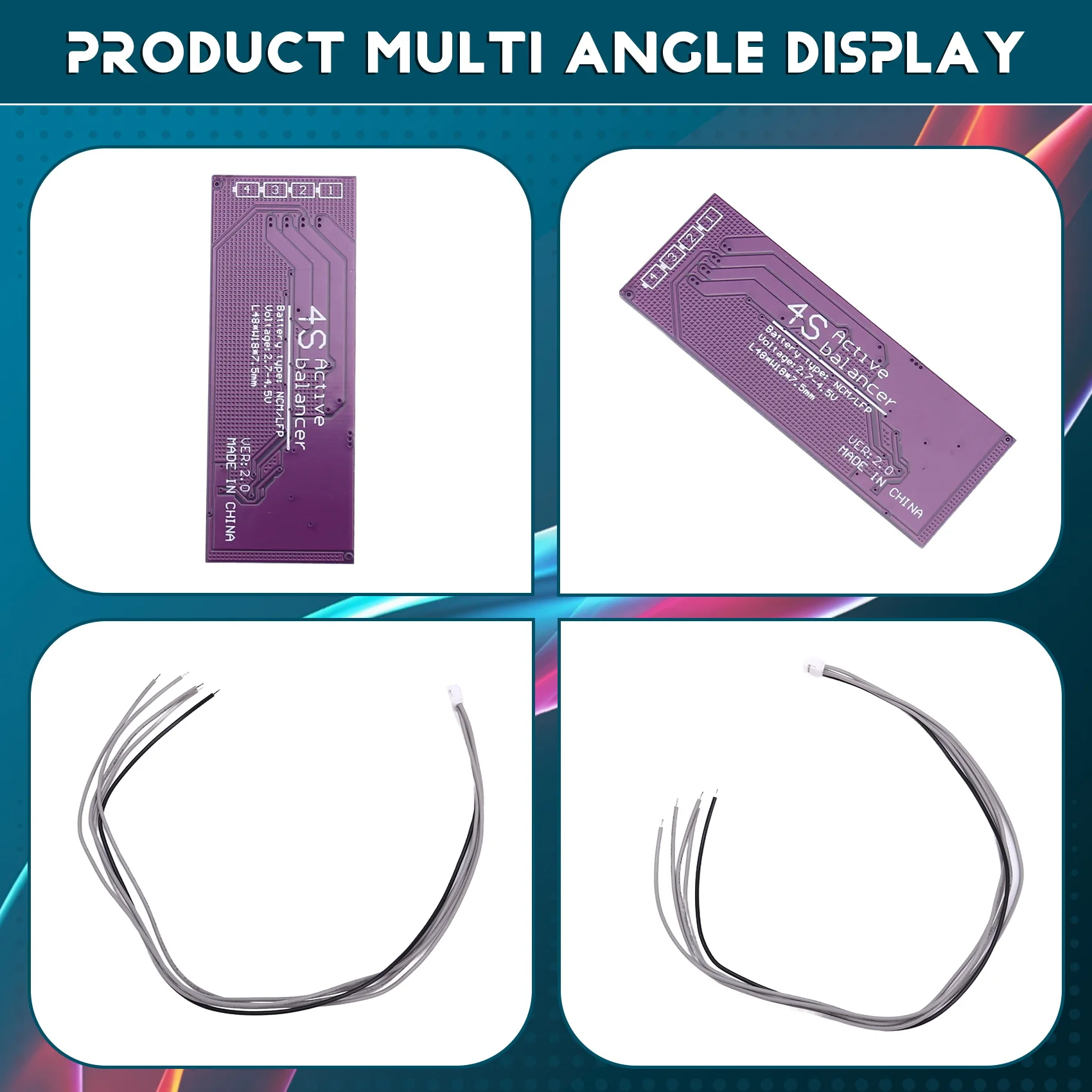 B06C-4S 1.5a placa de carregamento de bateria de lítio bateria bms pcb módulo de carregador de placa de proteção para veículo elétrico