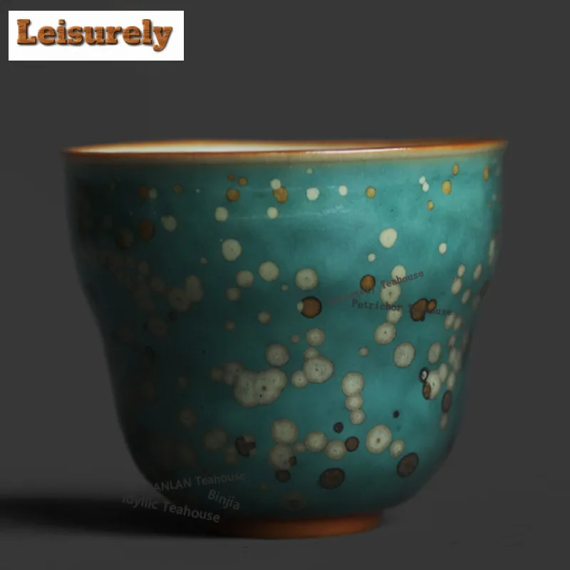 50ml Jun Kiln Gourd Teacup Retro Tea Bowl Water Jug Tea-tasting Smelling Cup Jianzhan Master Cups Chinese Tea Set Ornaments