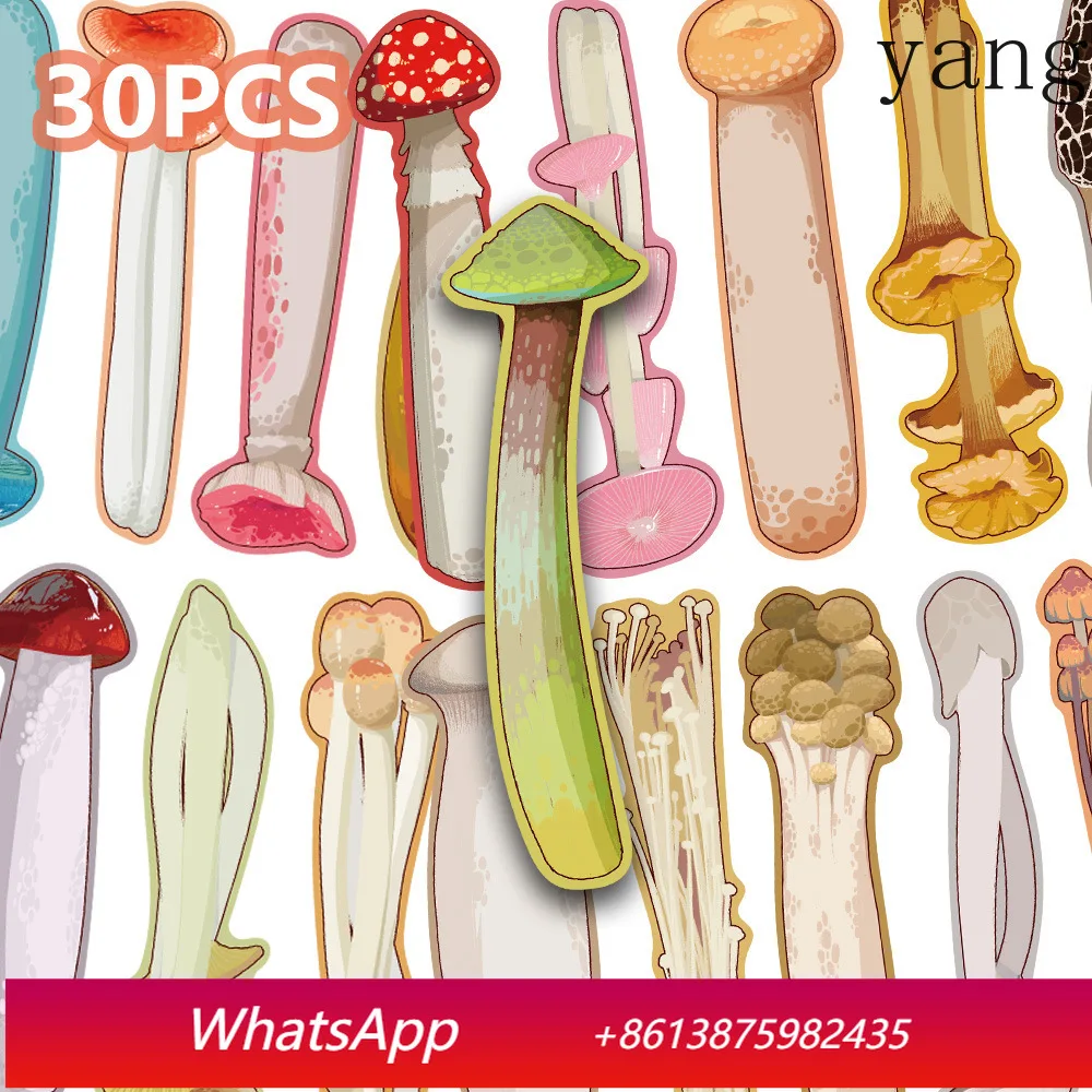 

CX 30 Sheets Mushroom Bookmark DIY Cute Cartoon Book Decoration Stationery Supplies