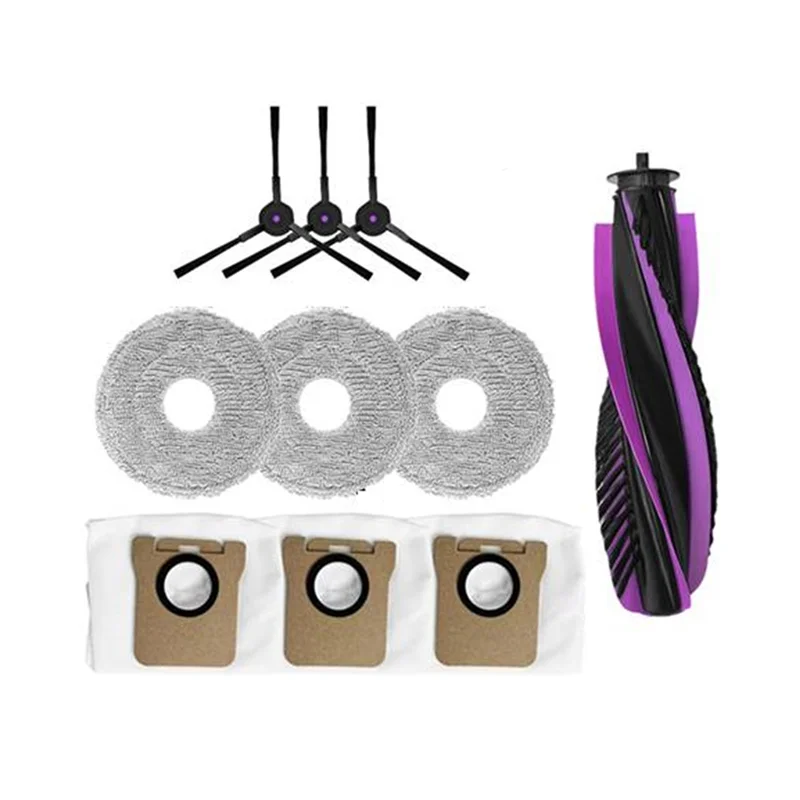 【HOT-SALE】لـ JONR P20 PRO 10 قطعة مجموعة قطع غيار لـ جهاز آلي لتنظيف الأتربة-الفرشاة الرئيسية فرشاة جانبية ممسحة قماش كيس لجميع الغبار