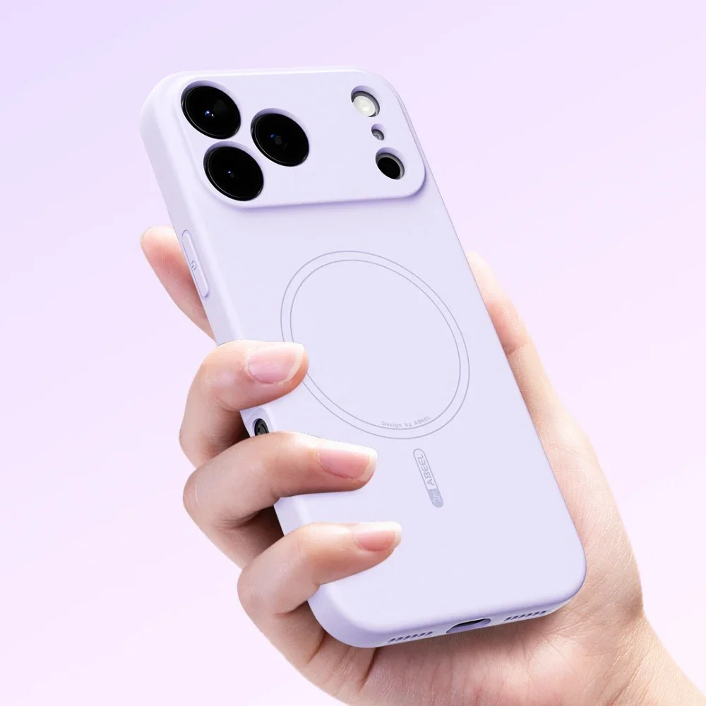 حافظة مغناطيسية لهاتف Magsafe شحن لاسلكي من السيليكون السائل لهاتف iPhone 17 Pro Max 17 Air 17 Pro 17 Pro Max غطاء حماية ناعم #3