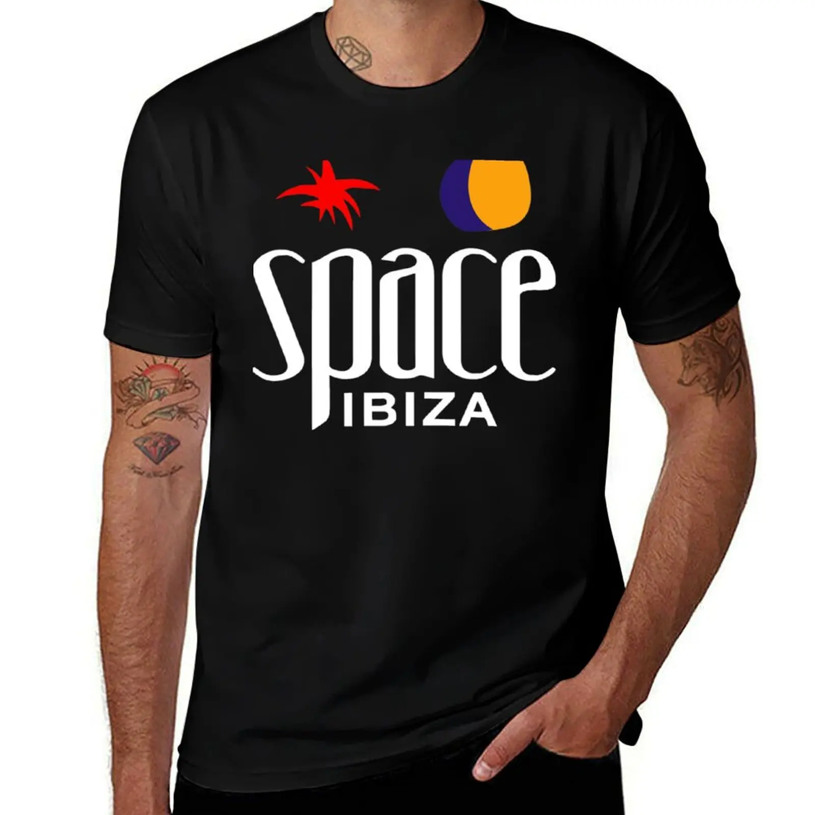 

Best Selling - Space Ibiza Merchandise T-Shirt T-Shirt gifts for boyfriend summer tops anime stuff men clothes