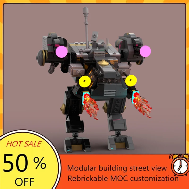 

Набор для сборки модульного боевого робота MOC из 487 деталей по мотивам популярного фильма «Звездные войны», технологичный конструктор, подарок на праздник, детский игровой набор