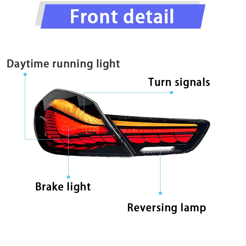 المصابيح الخلفية LED للسيارة BMW 6 Series F06 F12 F13 2010-2017 تعديل LED التنين مقياس المياه بدوره إشارة الضوء الخلفي الجمعية 10-17