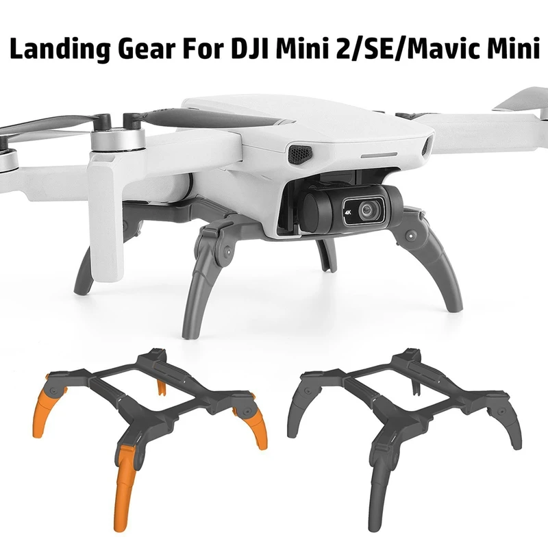 Suporte de proteção de pouso dobrável, capa de hélice para DJI Mini 2, SE, Mavic Mini Drone Acessórios-Laranja