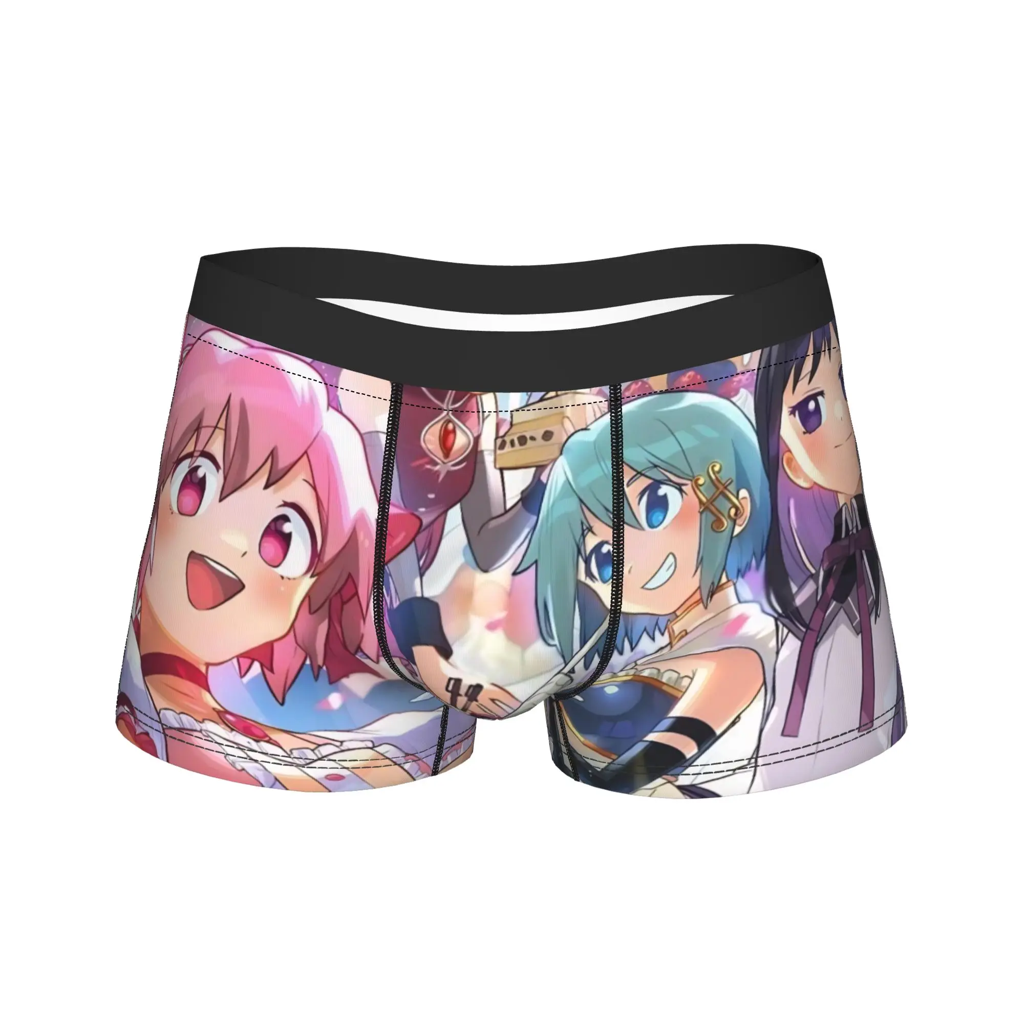 

Puella Magi Madoka Magica мужское нижнее белье милые девушки аниме трусы-боксеры шорты трусики забавные мягкие трусы для мужчин S-XXL
