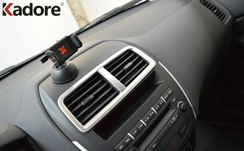 

Car Front Air Condition Vent Outlet Cover Trim For Mitsubishi ASX 2011 2012 2013 2014 2015 Matte Interior Mouldings Accessories