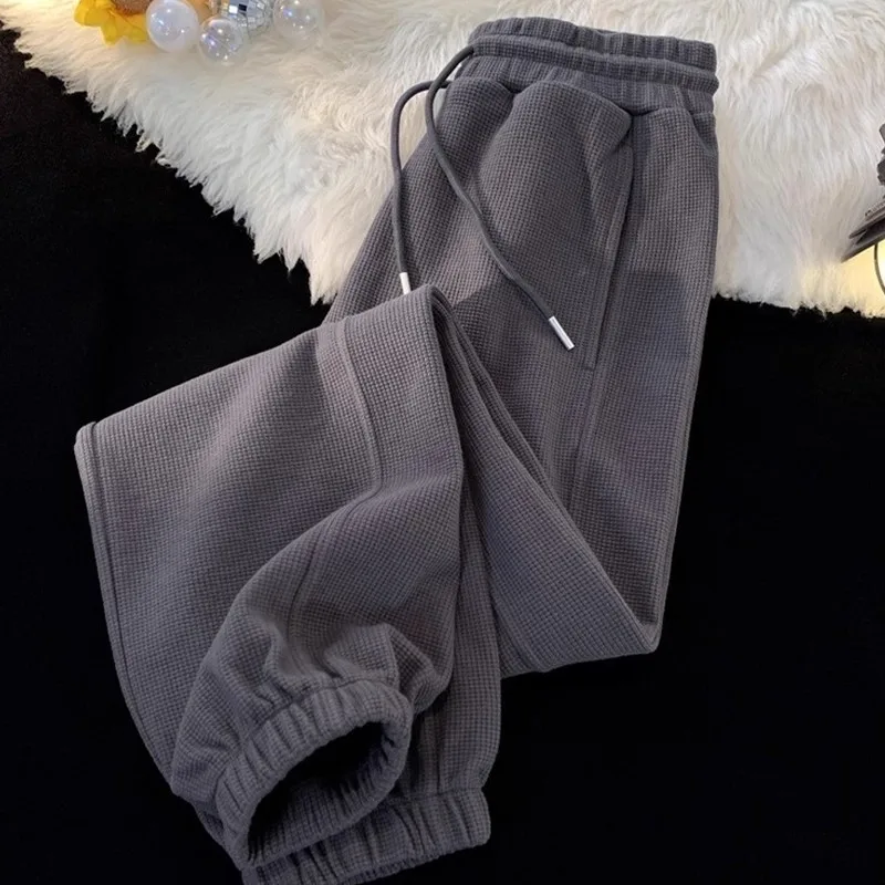 

Мужские повседневные спортивные штаны Extra Large 300 Pou, свободные брюки с манжетами, Гонконг Sle Street Faion, осень-зима, длинные брюки...