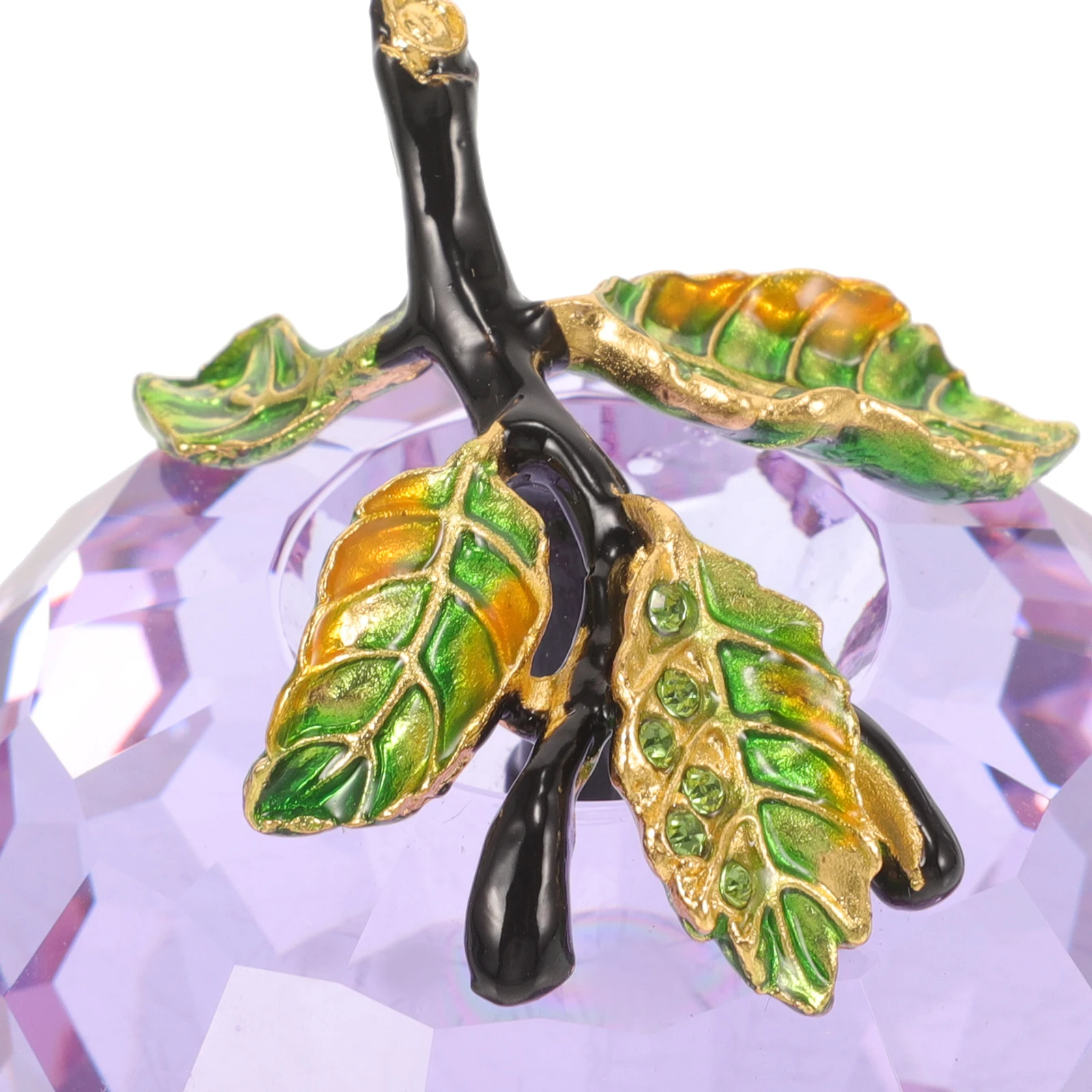 

Crystal Decoration Xmas Desktop Ornament Home Adornment Lifelike Craft Elegance 1pc