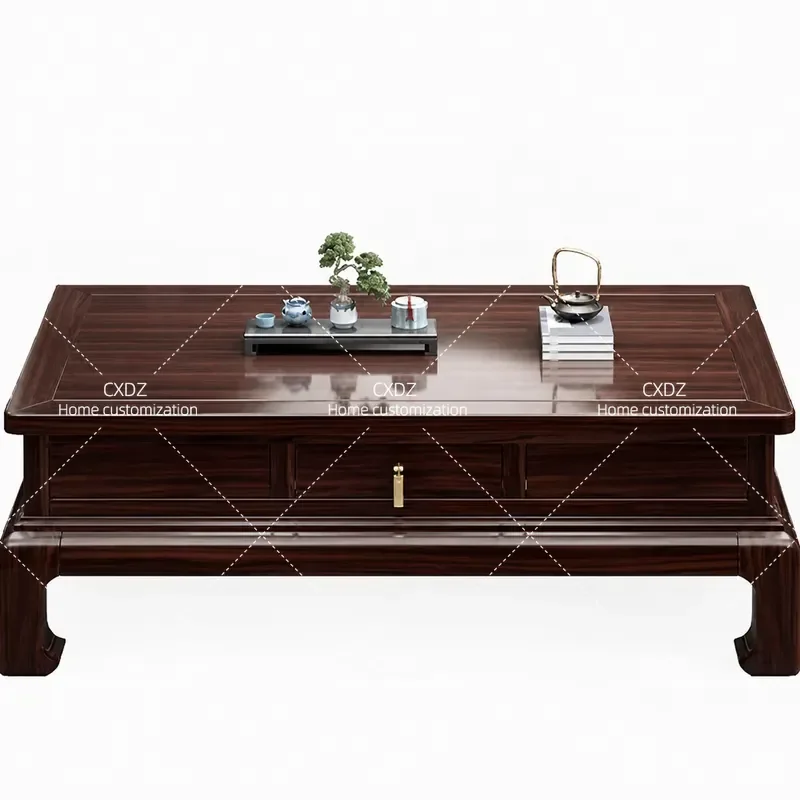 All Solid Wood TV Cabinet for Living Room Classical Retro Style Floor Standing Media Console Background Storage Unit