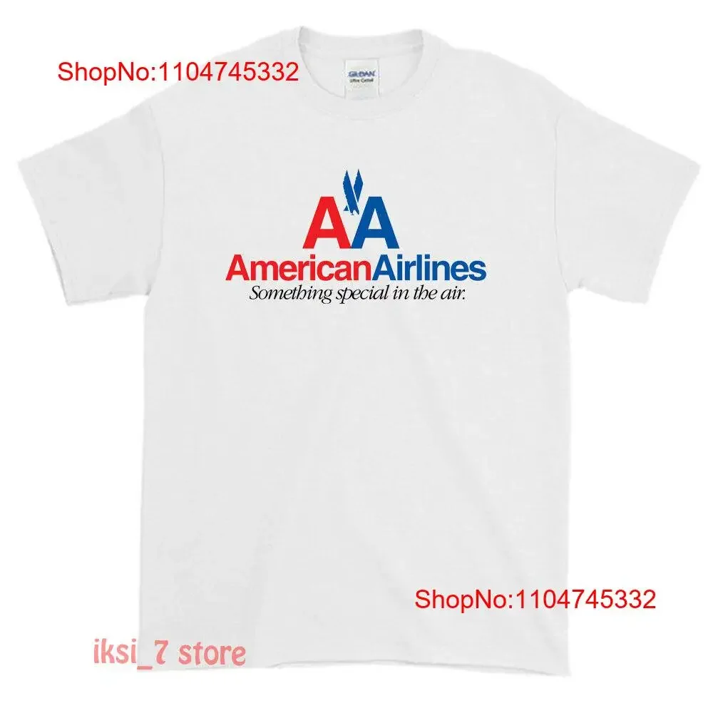 Nueva camiseta con logotipo de American Airlines, talla divertida S a XXL, vintage, lavada, ligeramente moda, ropa de diseñador estirada versátil