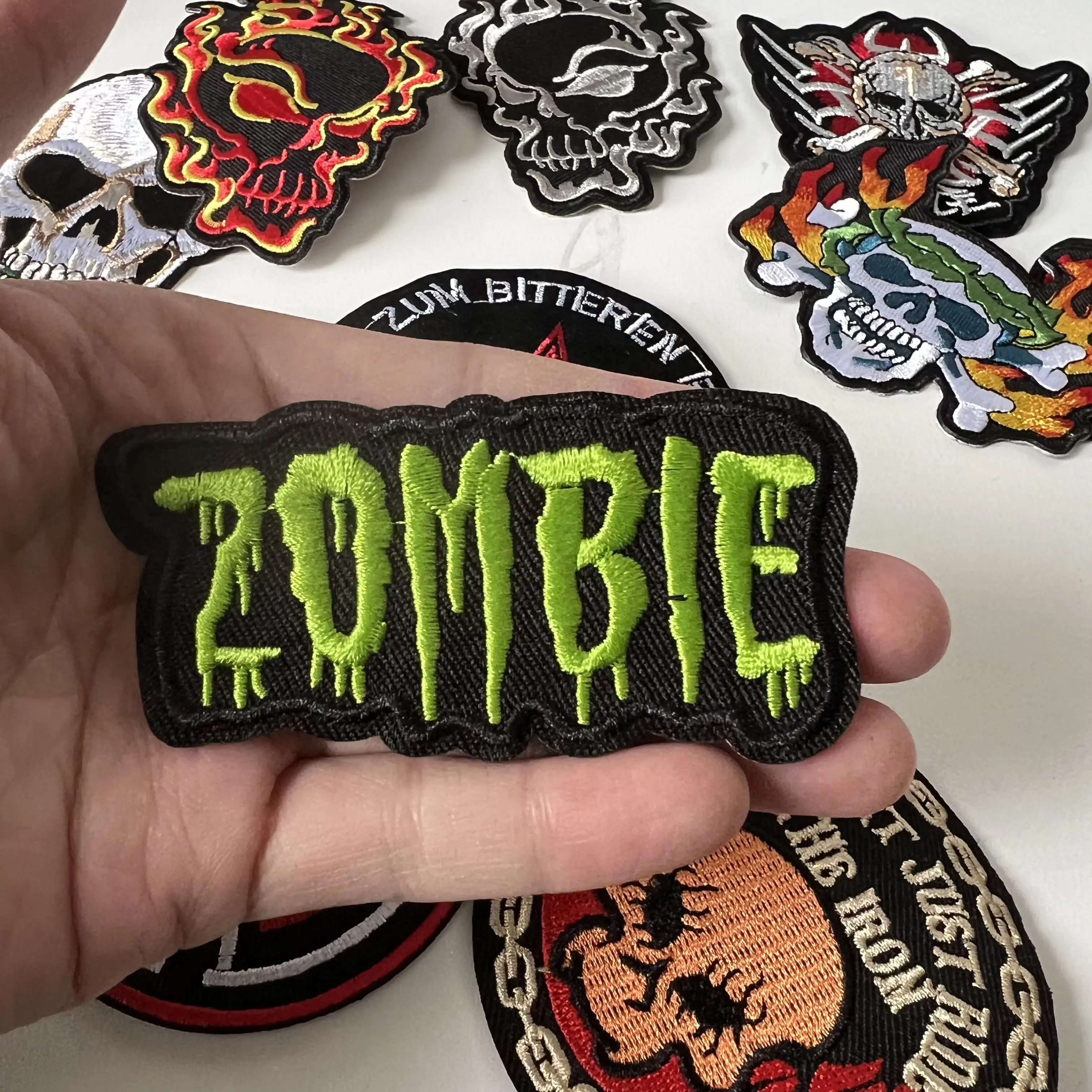 

Zombies Iron On Embroidered Clothes Patches For Clothing Stickers Garment Wholesale