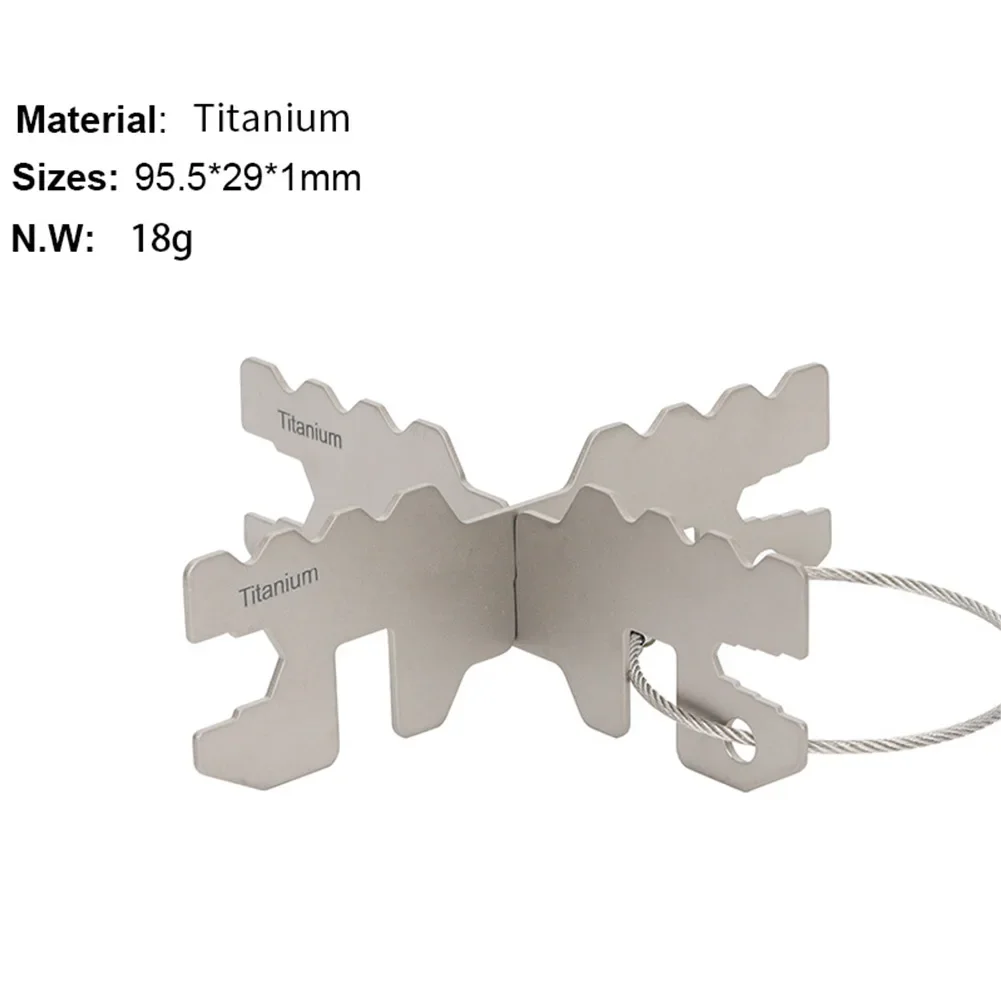 

Light Cross Stand Stove Rack Pot Support Titanium Camping Supplies Cooking Bracket Efficiently Burn Multi-fuel