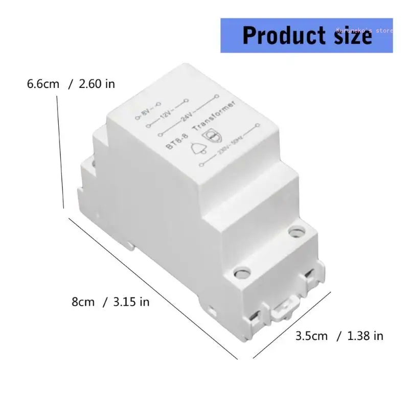 Convertidores timbre alambre 8/12/24V, adaptador tipo carril, Protector timbre, convertidores timbres puerta,