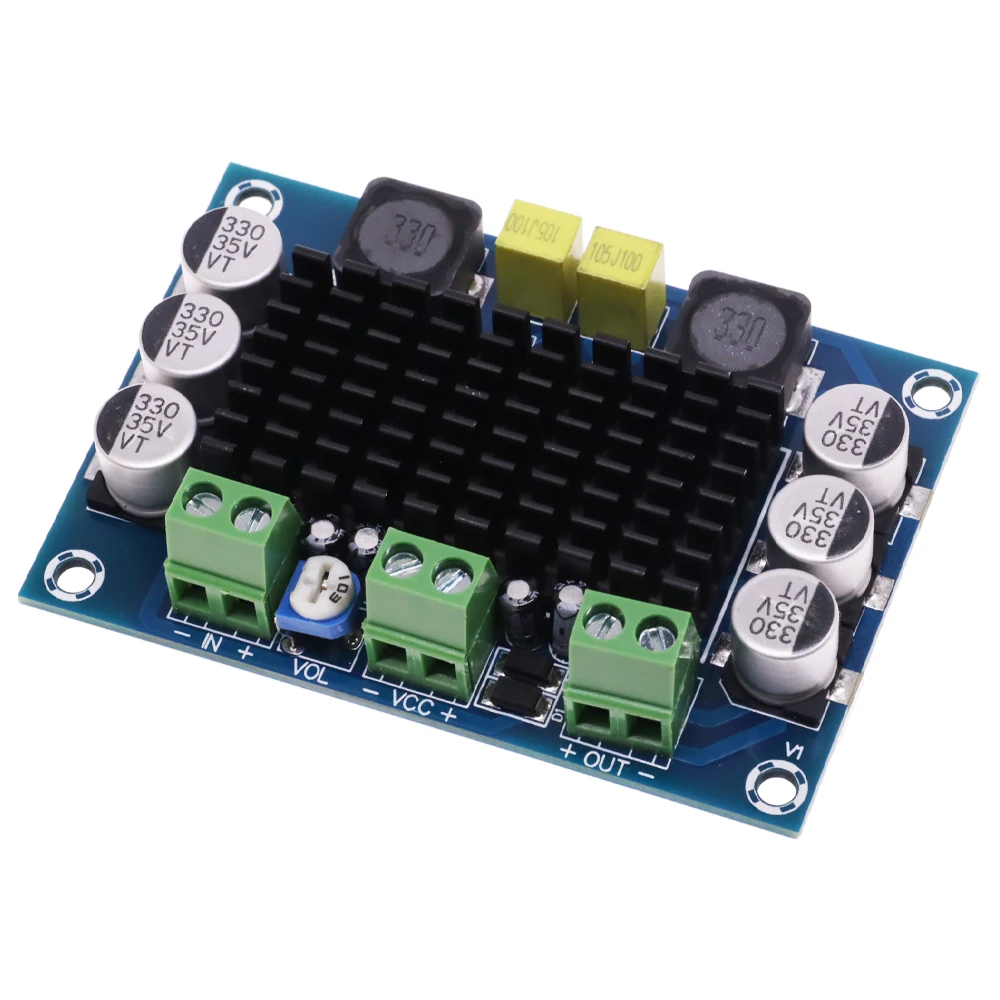 XH-M542 TPA3116 D2 TPA3116DA DC 12V 24V 100W Mono Channel Digital Power Audio Amplifier Board TPA3116D2 Large Capacity Board