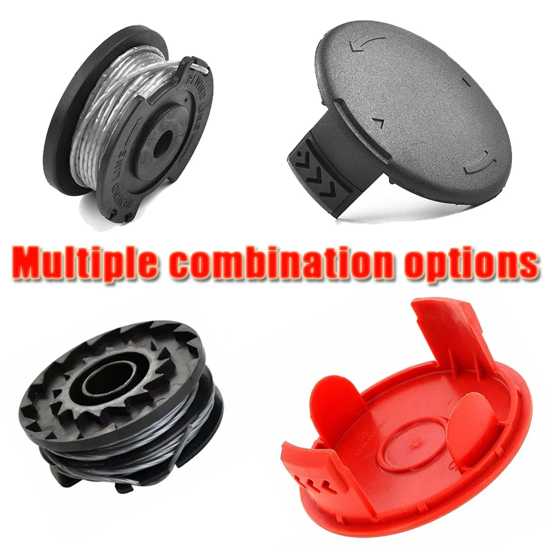 Red/Black Garden Spool & Cover Fits For BOSCH ART 30 27 24 ART23SL ART26SL 18-230 18-26 18-260 23 26 Strimmers Cap 1600A00X61