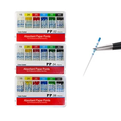 10 Boxes Graduated Dental Absorbent Paper Points Root Canal Endo Absorbing Paper Cotton Fiber Tips Dentist Protaper Cone Poles