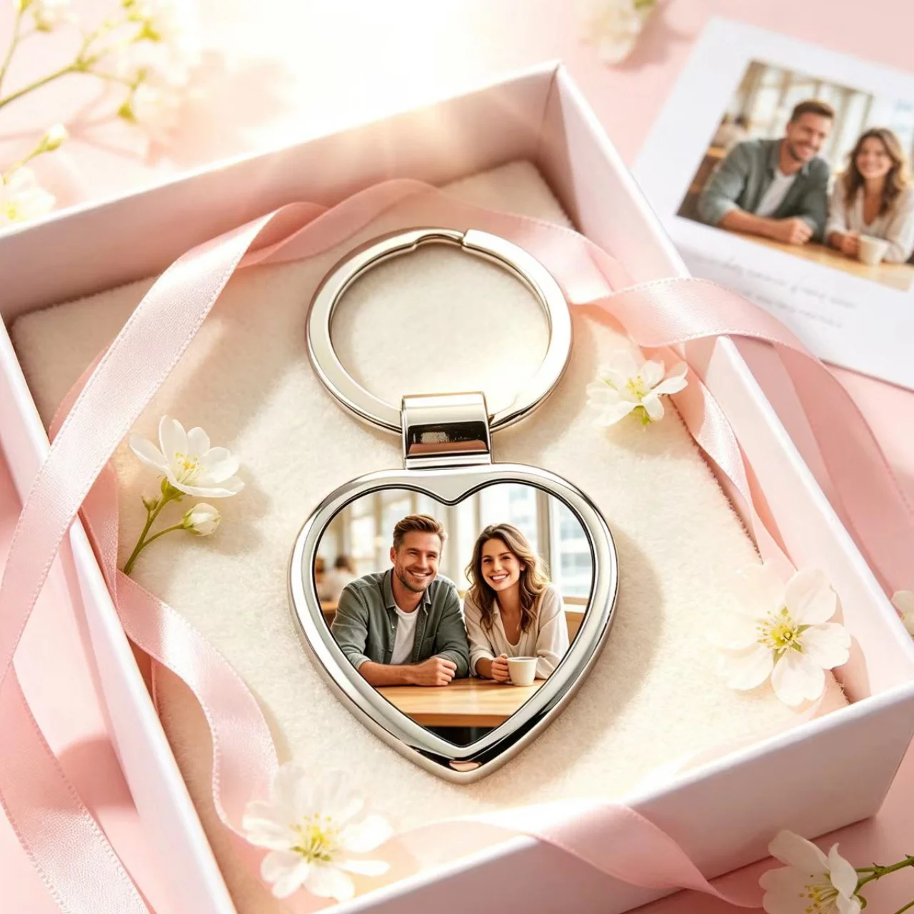 Customizable Picture Keychain, Personalized Metal Keychain, Unique Creative Design, Exclusive Gift for lovers