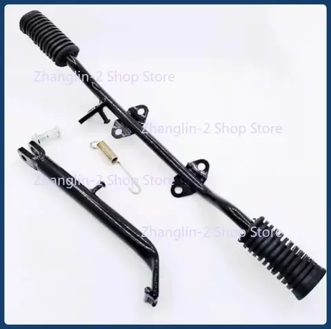 오토바이 주차 사이드 스탠드 킥 스탠드 및 발판 Footpegs 어셈블리 Honda CG125 CG150 ZJ125 CG 125 150에 적합