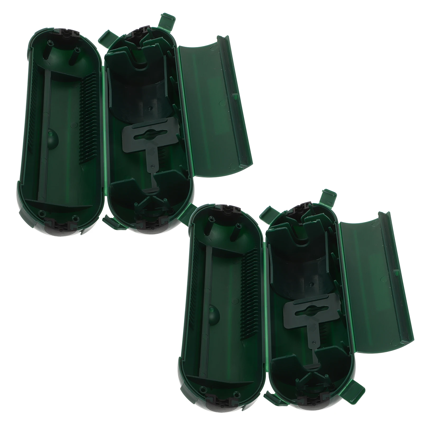 

2Pcs Waterproof Cable Junction Box Outdoor Extension Cord Cover Green Claw Plastic Electrical Box Connection Protector