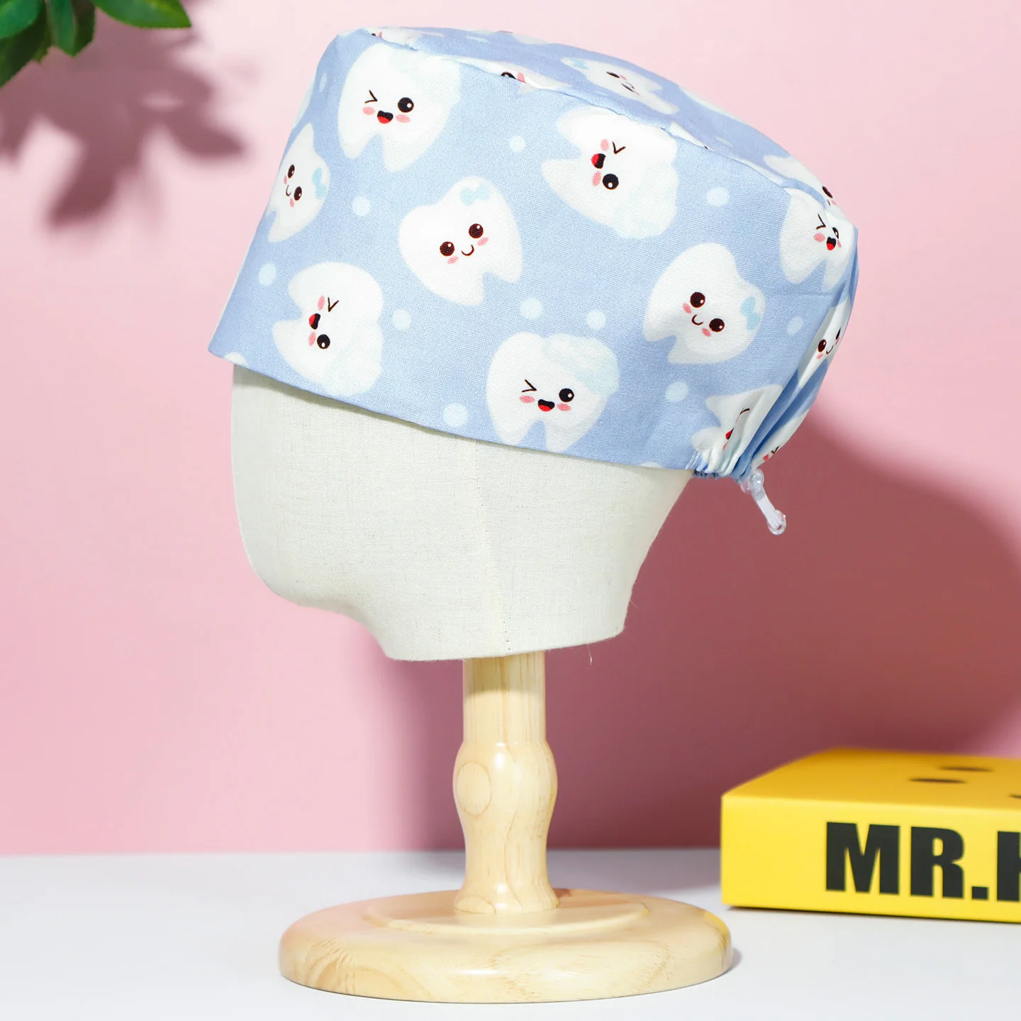 Bonnets médicaux professionnels 100 % coton, ajustables, pour infirmières, médecins, dentistes, cliniques vétérinaires et hôpitaux vétérinaires