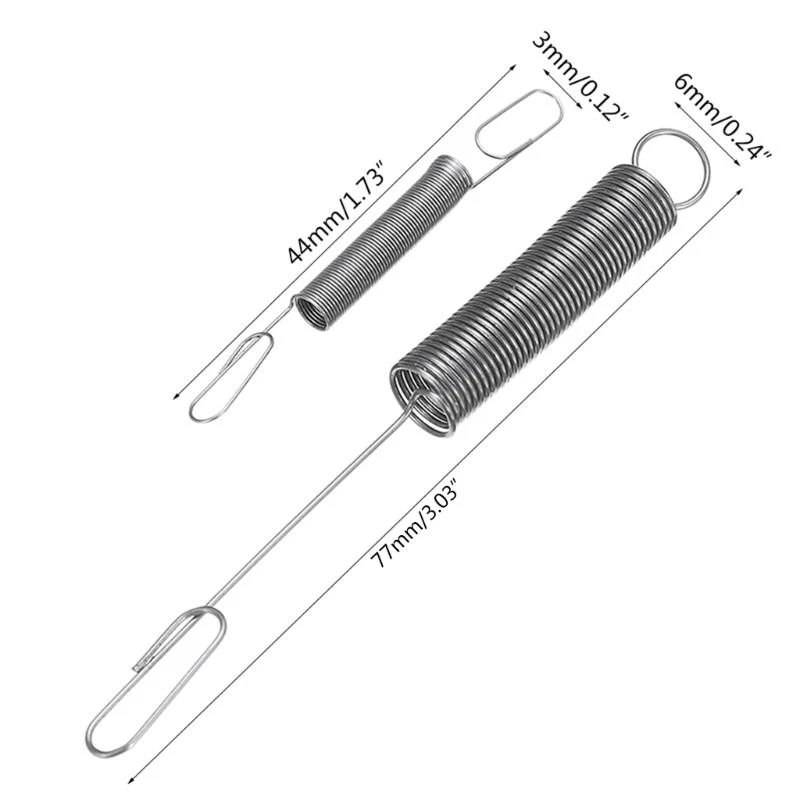57QF 4 Pcs Durable Lawn Mower Spring Stainless Steel Suitable for Many Mountfield/ Castel Garden/ Lawn/ Hayter Mowers