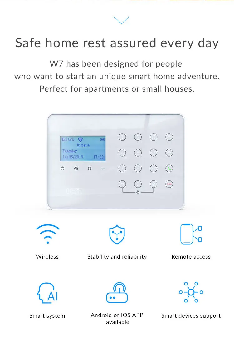 (Hot Offer)  smart burglar best simple safe ring security wireless gsm home alarm system kit