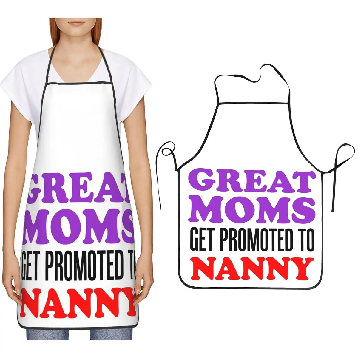 

Великие мамы, промокаемые на няну, бабушке, бабушке, фартуки для шеф-повара, кулинарии, кухни, нагрудник для уборки кухни, сарафан