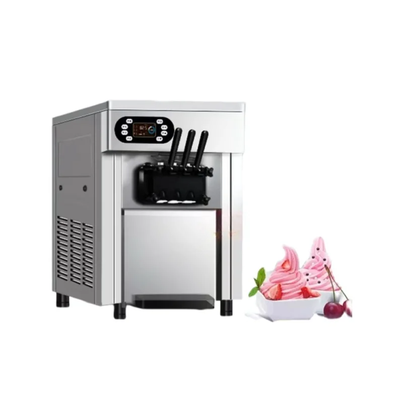 

Commercial Stainless Steel Soft Ice-Cream Maker Machine Tabletop Restaurant Use for Fruit Ice-Cream Production