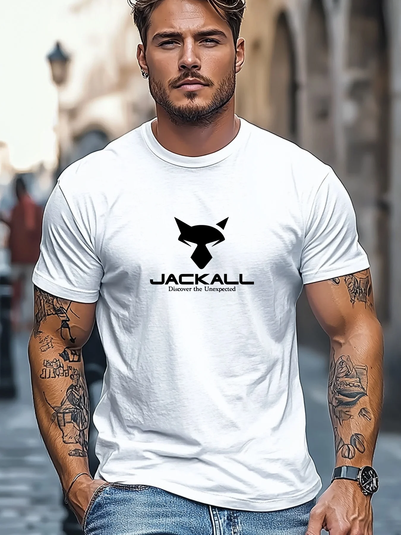 100% Pure Cotton Men's Loose T-Shirt Breathable Short-Sleeved Round Neck Minimalist Solid Color Multi-Color Optional