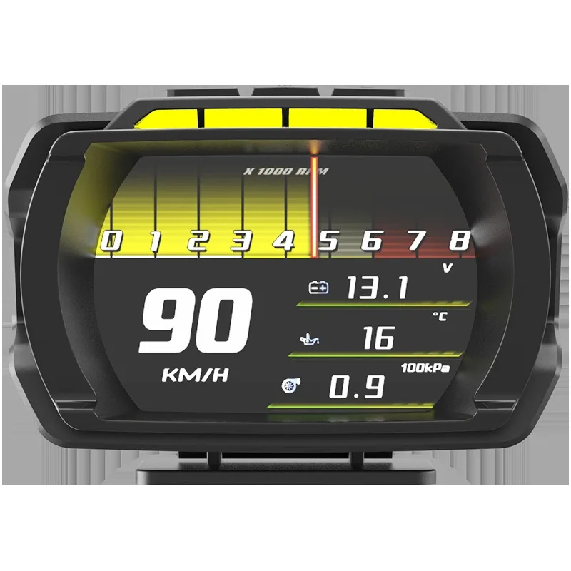 For  OBD Car HUD Speedometer, Digital Racing Gauge with Water Temp Warning