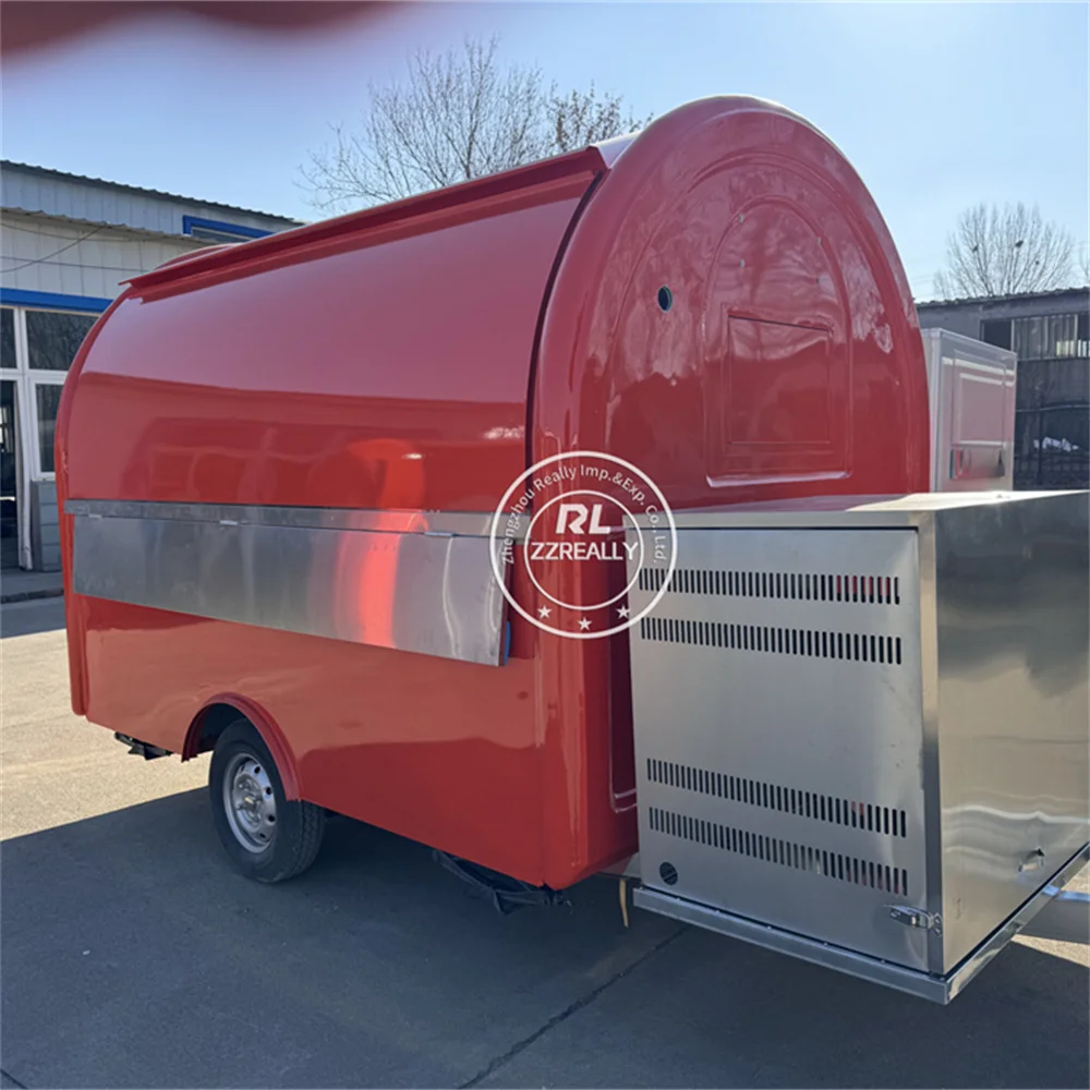 

Concession Hamburgers Cart Mobile Food Trailer Ice Cream Pizza Cart Street Restaurant Fast Food Truck For Sale