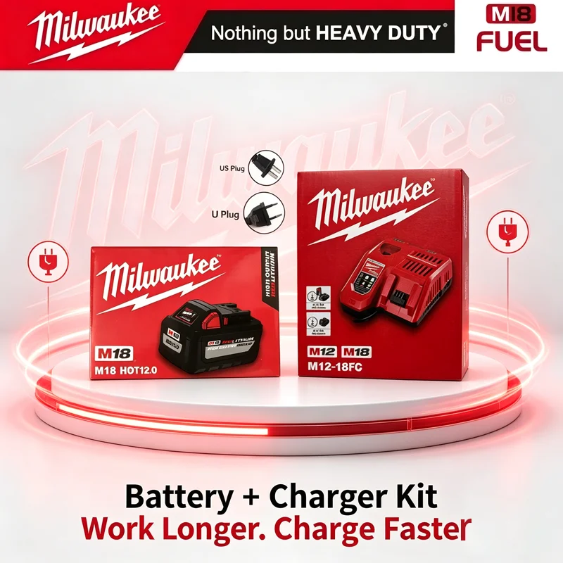 Heavy Equipment Battery - Оригинальная литиевая батарея Milwaukee M18 18В