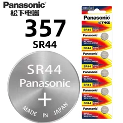 Original Panasonic SR44 357 button battery 1.55V silver oxide battery suitable for watches toys remote controls vernier calipers