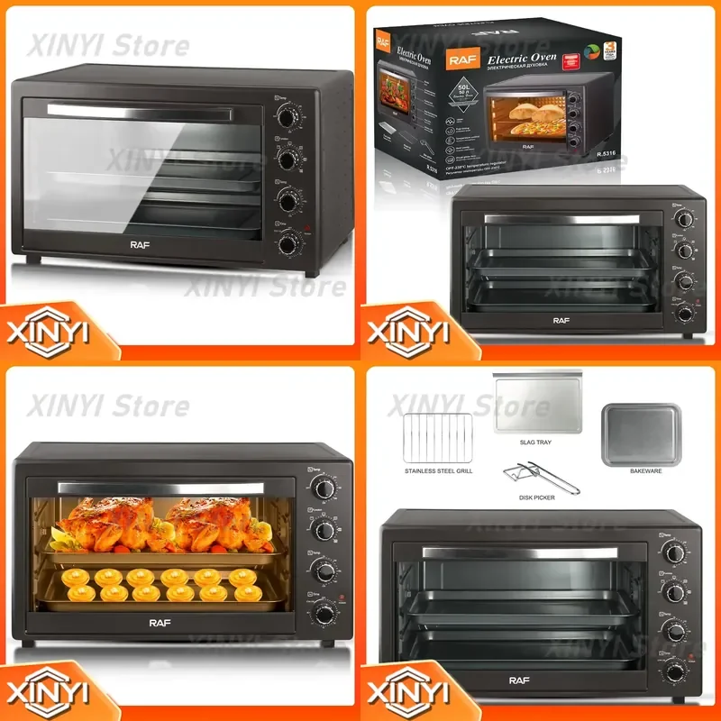 for Oven RAF 38L Big Capacity 1600W Electric Oven Small Appliances Gifts Convection Toaster Electric Oven Heat Evenly Free