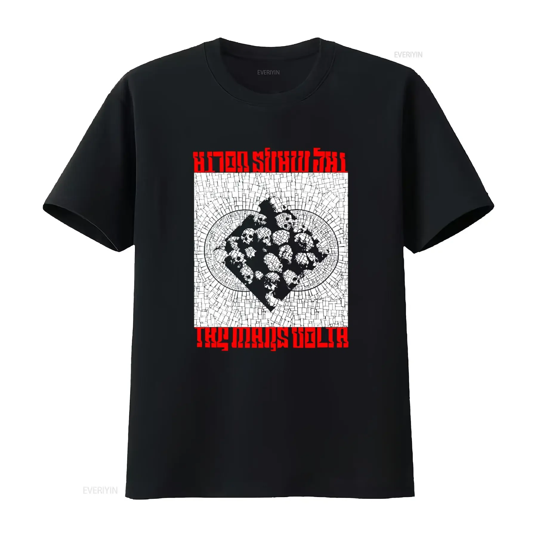 Vintage The Mars Volta Band T Shirt with Skull Print Omar Rodriguez Prog Design At Drive In Style vintage Washed homme Stylish