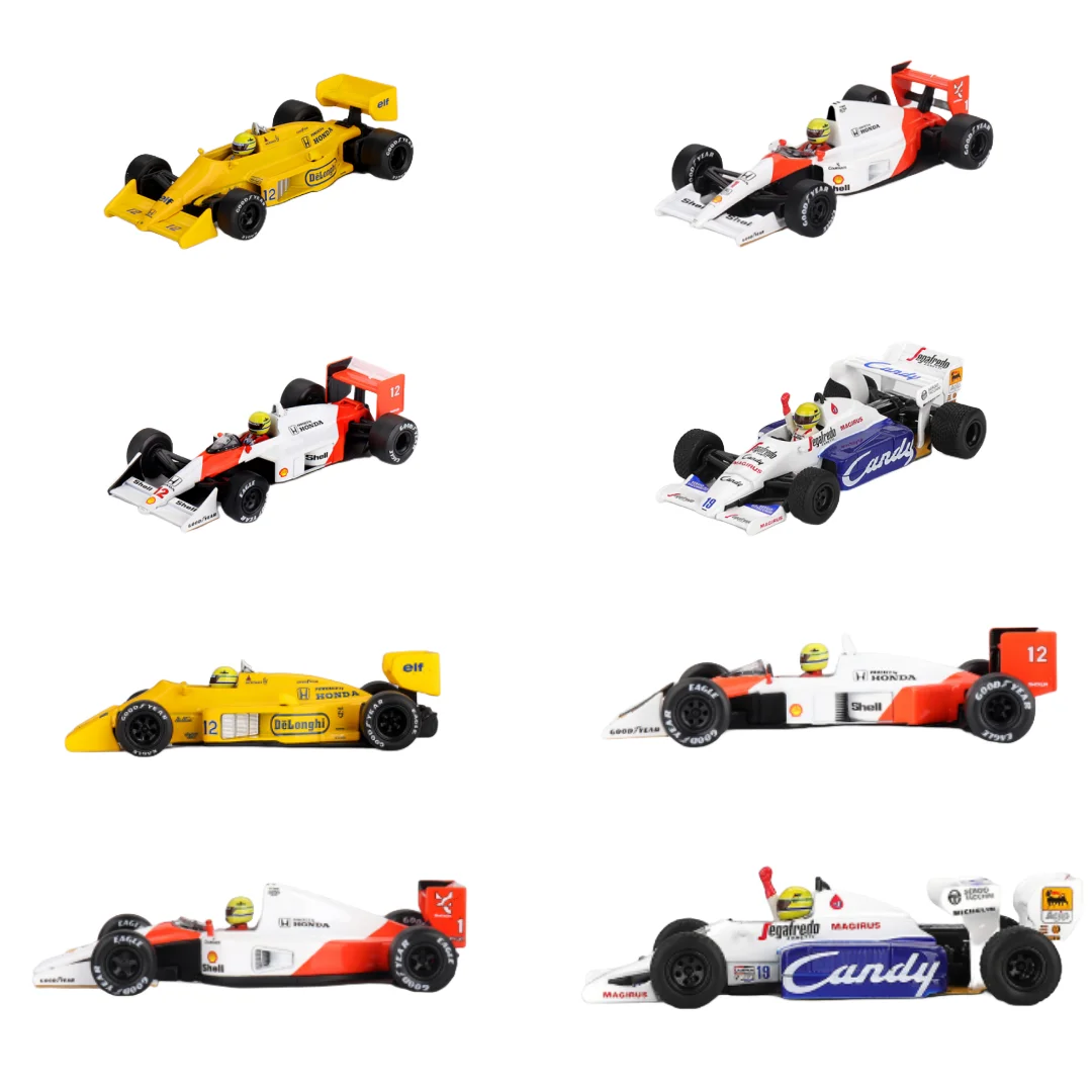 ミニgt-1-64-トーレマン-tg184-19ロータス99t-12-マクラーレン-mp4-4-12-6-エルトン・セナ合金製レーシングモデル（ブリスターパック）1個