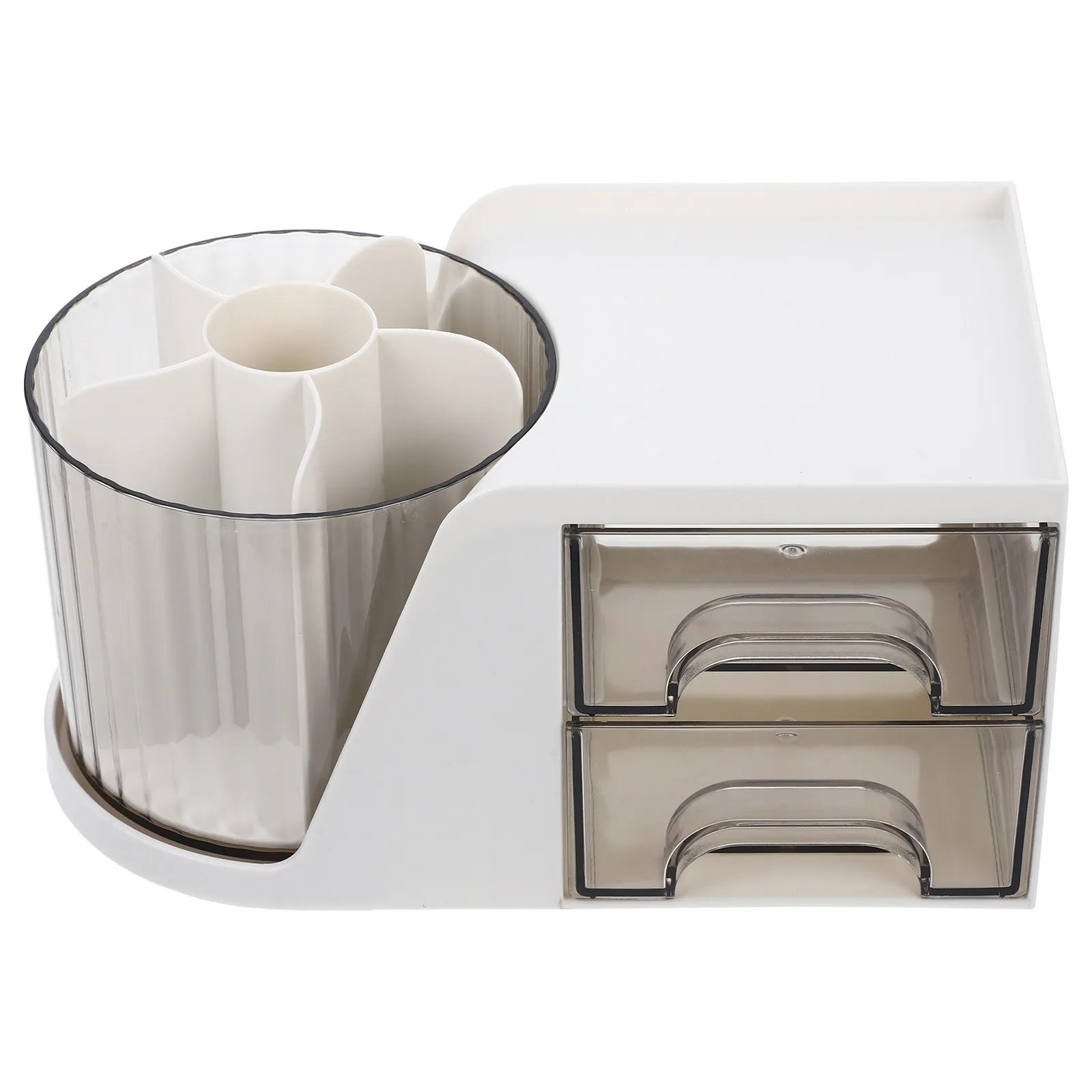 

Настольный органайзер с выдвижным ящиком, белый держатель для ручек, органайзер для канцелярских принадлежностей для дома и офиса, многофункциональный настольный ящик для хранения