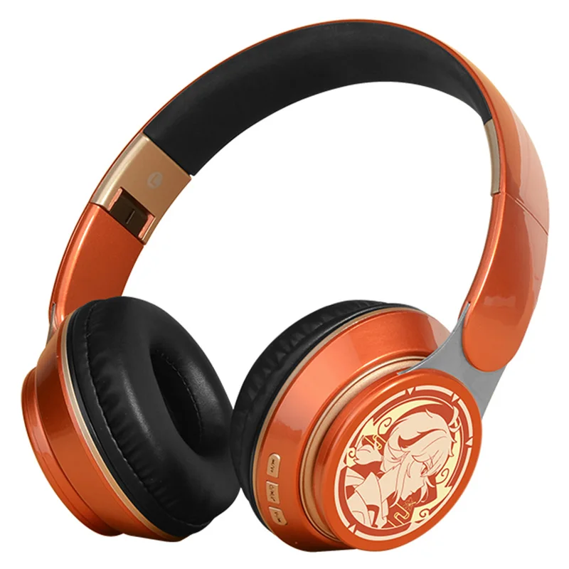 Game Anime  Cosplay Kaedehara Kazuha Wireless Beep Headset Headphone Headset Audio Bluetooth Card Mode Gifts