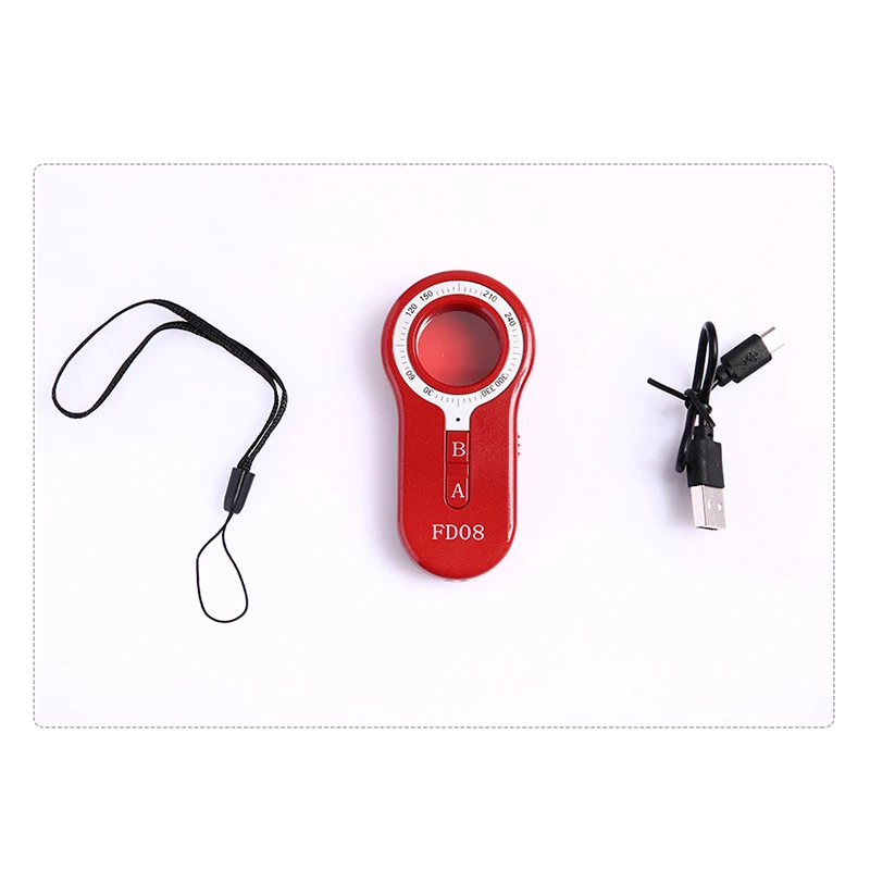 Portable signal detector anti-peeping camera finder anti-spy infrared scanner signal source anti-lost sound and light alarm